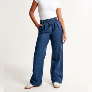 Abercrombie & Fitch Sloane Tailored Curve Love Blue Jeans SIZE 12R INSEAM 30.5